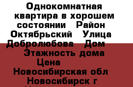 Однокомнатная квартира в хорошем состоянии › Район ­ Октябрьский › Улица ­ Добролюбова › Дом ­ 162/1 › Этажность дома ­ 17 › Цена ­ 12 000 - Новосибирская обл., Новосибирск г. Недвижимость » Квартиры аренда   . Новосибирская обл.,Новосибирск г.